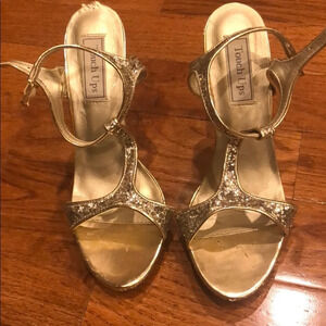 Touch Up Gold Sparkle Heels